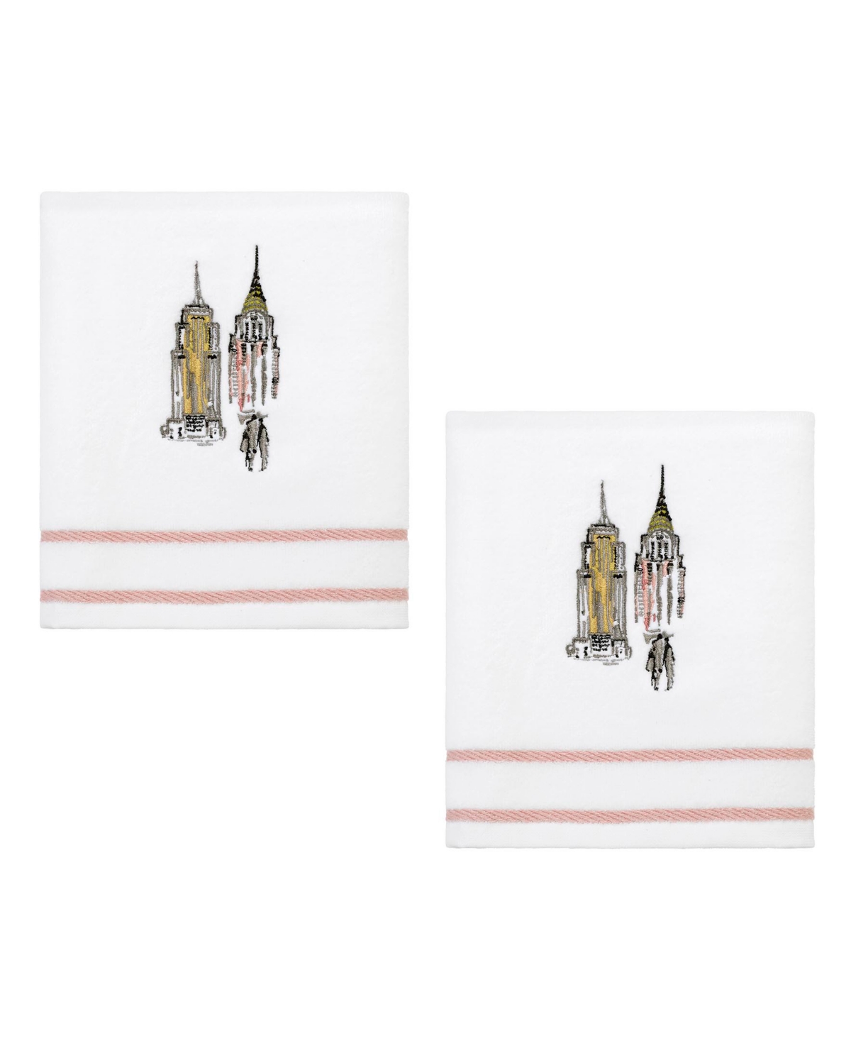 Nicole Miller City Girl Cotton 2-Pack Hand Towel Set