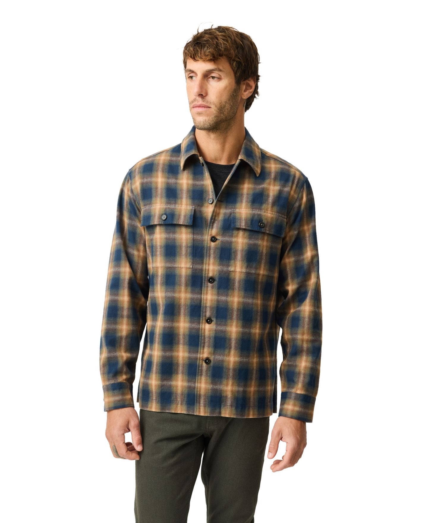 Мужская рубашка Rodd & Gunn Pinehaven Cotton, цвет: Коричневый — фото 1