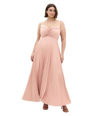 Plus Size Ariana Pleated Maxi Dress
