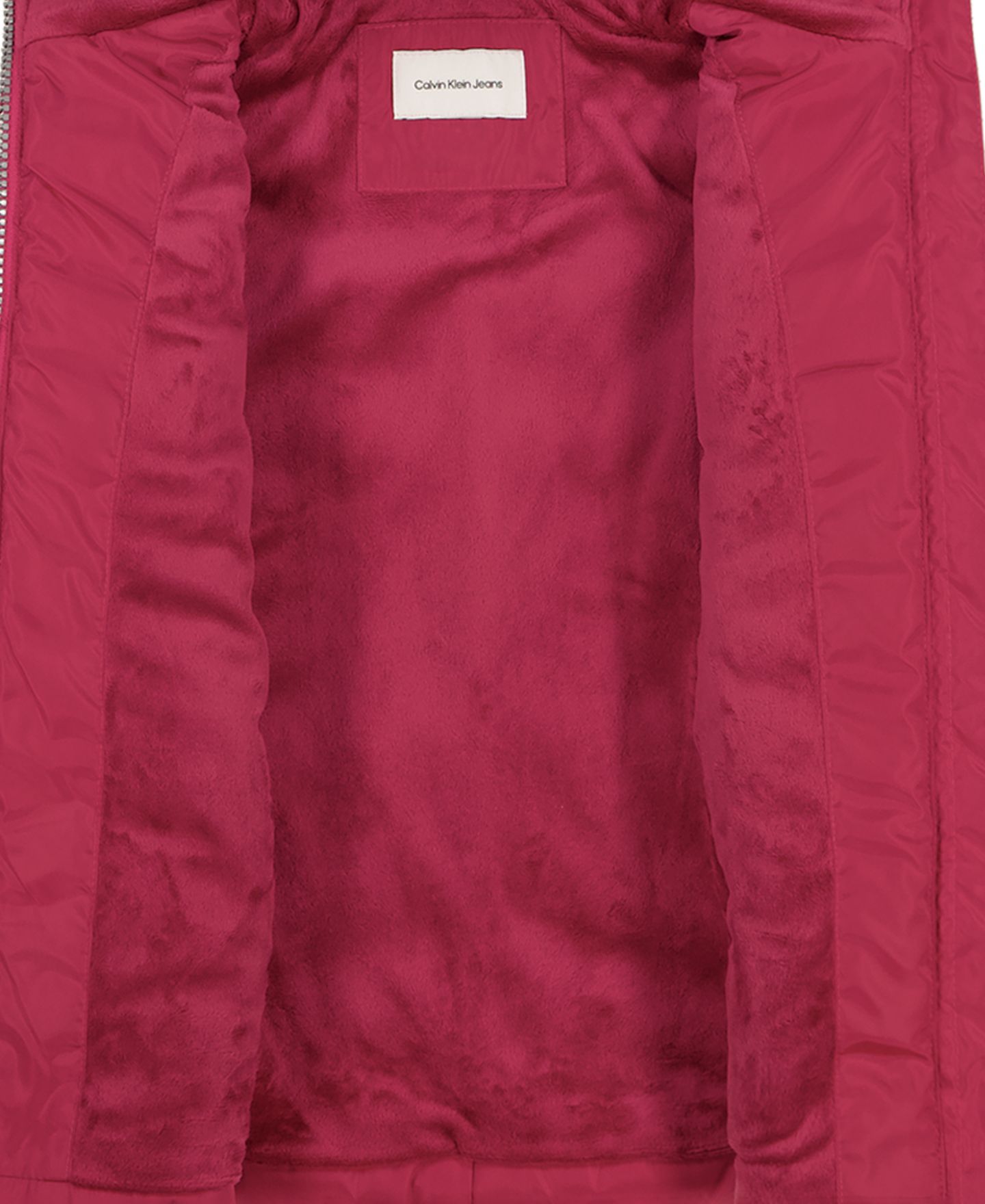 Куртка Calvin Klein Long-Sleeve Aerial Jacket для девочек-малышей, цвет: Сангрия — фото 4