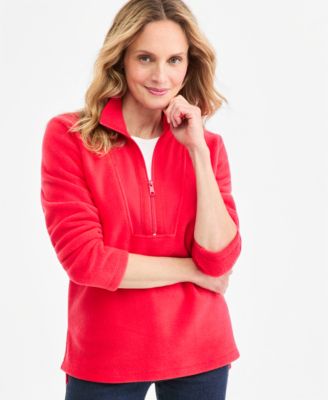 Women's Polar Fleece Quarter Zip Sweatshirt