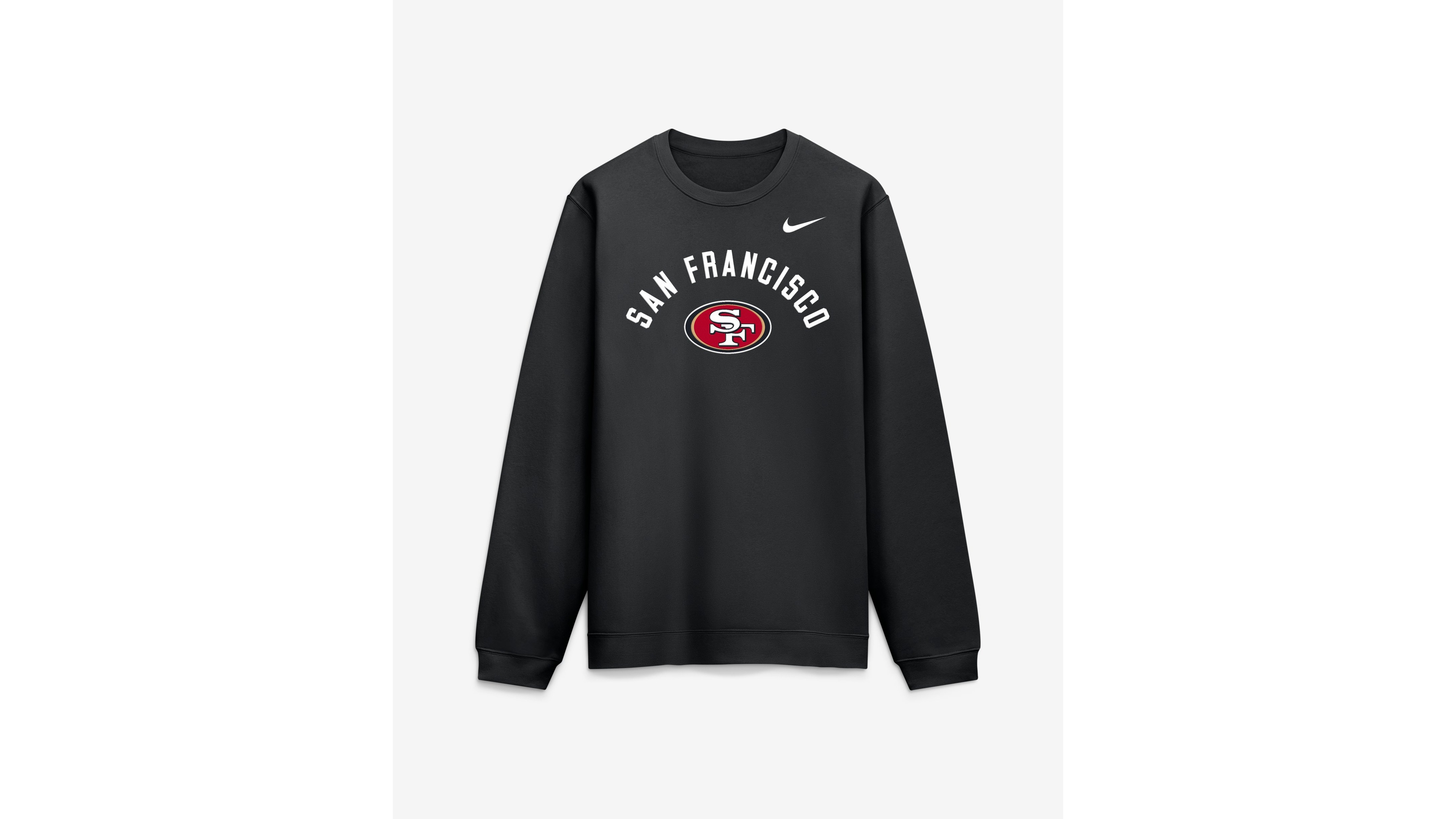 Nike Men's San Francisco 49ers Primetime Club Brushed-Back Fleece Graphic Sweatshirt