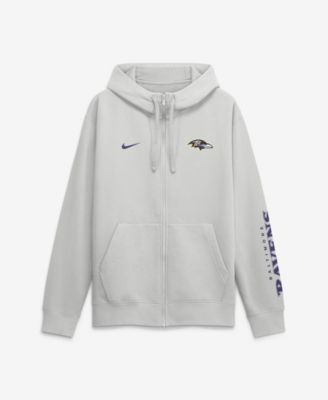 Men's Baltimore Ravens Cool Down Club Full-Zip Scuba Hood Hoodie