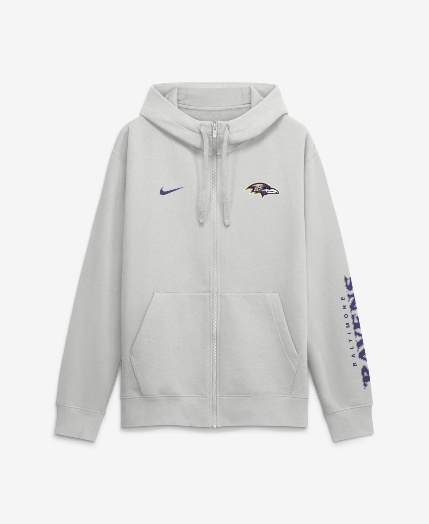 Мужское худи Nike Baltimore Ravens Cool Down Club Full-Zip Scuba Hood — фото 1