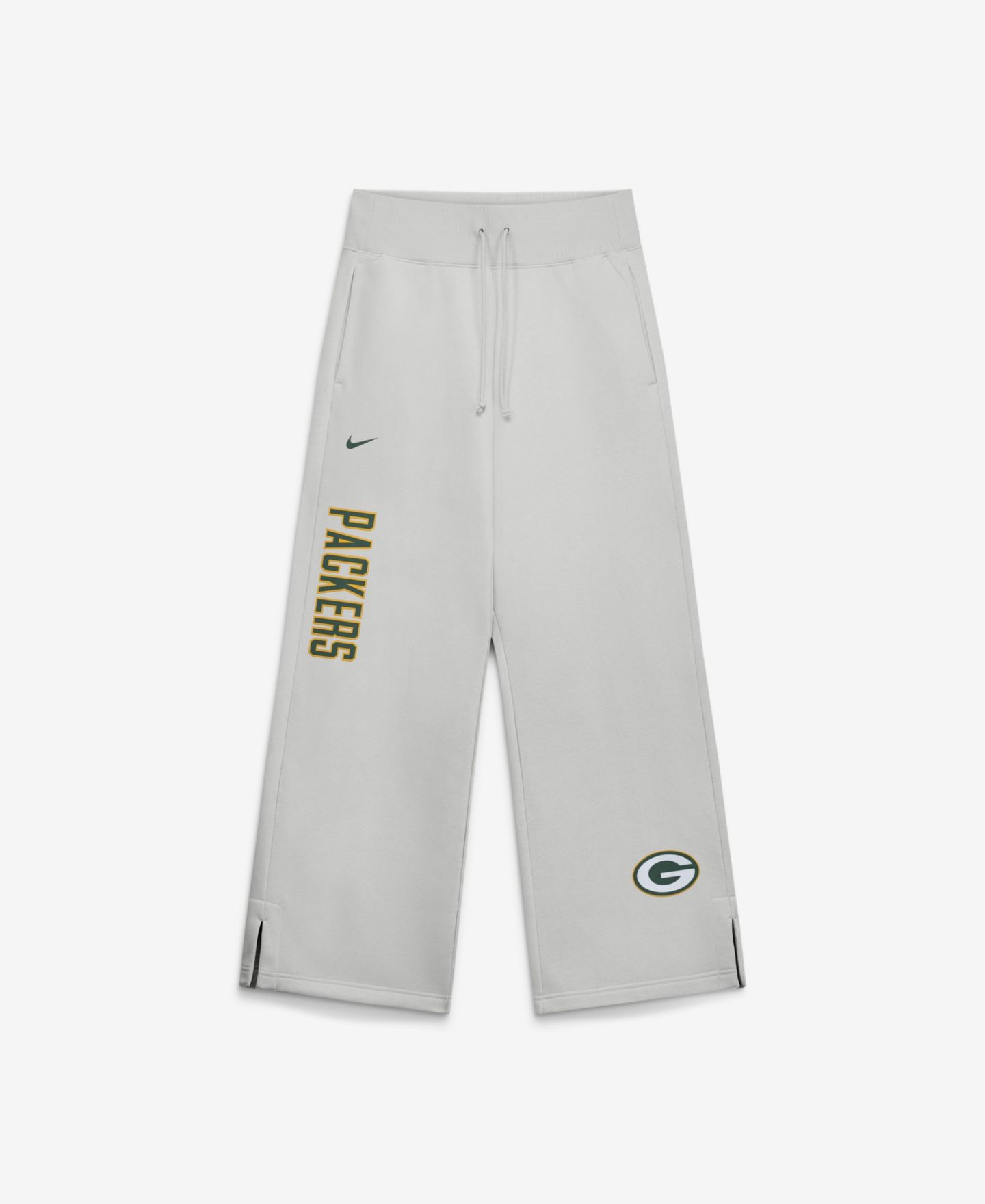 Женские брюки Nike Green Bay Packers Primetime Phoenix Wide-Leg Brushed French Terry Sweatpants — фото 1