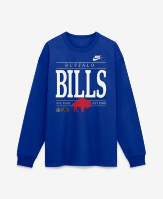 Men's Buffalo Bills Max90 Long-Sleeve Relaxed-Fit Screen-Print Throwback Graphic T-Shirt