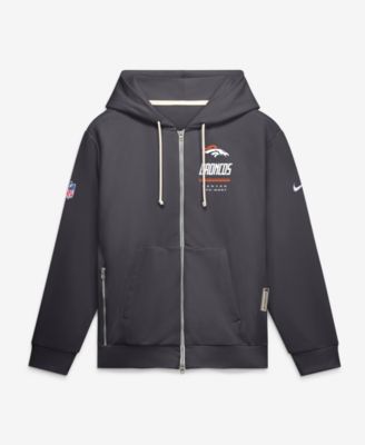 Men's Denver Broncos Sideline Standard Issue Full-Zip Fleece Hoodie