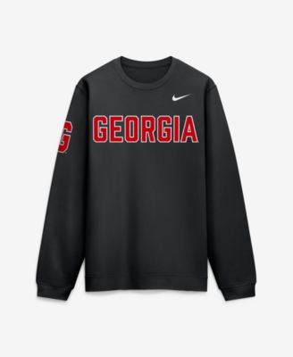Men's Georgia Bulldogs 2026 Sideline Club Crewneck Long-Sleeve Sweatshirt