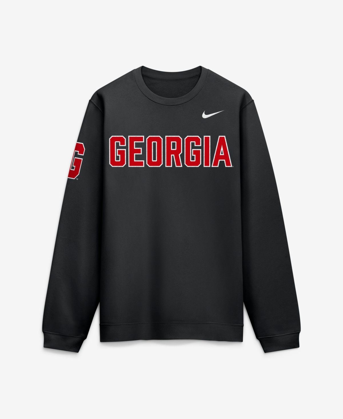 Nike Men's Georgia Bulldogs 2026 Sideline Club Crewneck Long-Sleeve Sweatshirt