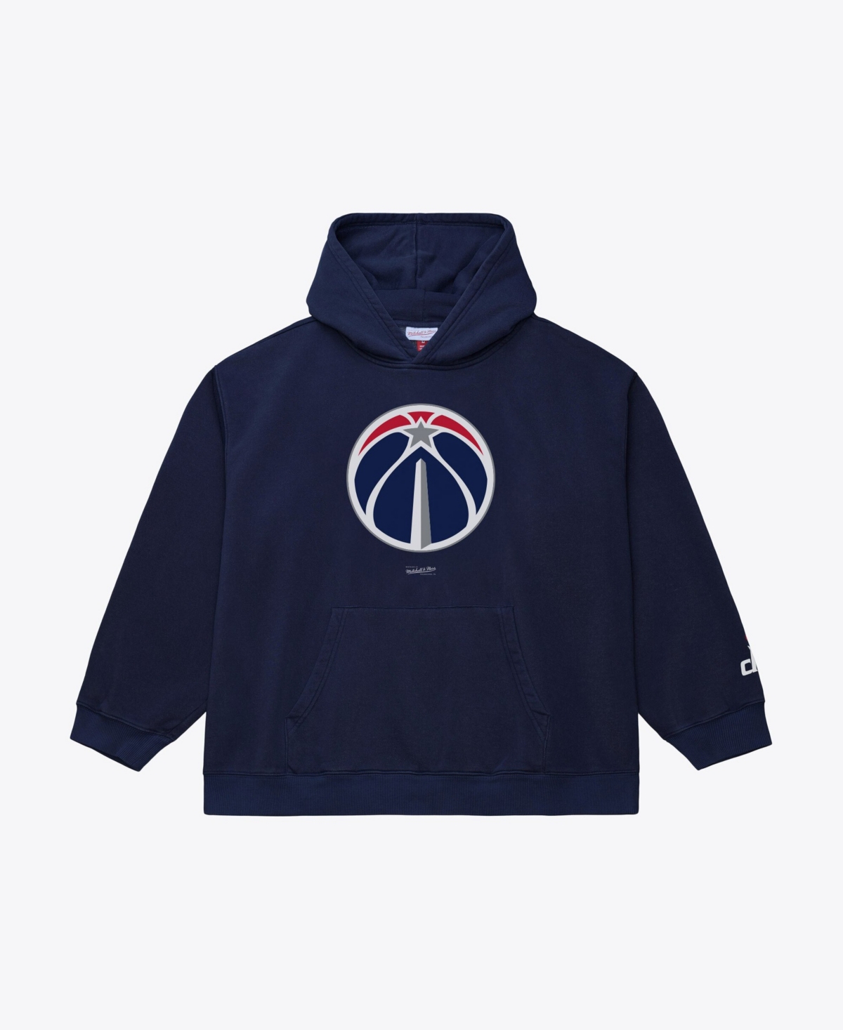 Mitchell & Ness Men's Washington Wizards Fleece-Lined Printed-Graphic Hoodie - Navy