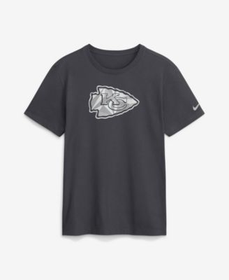 Men's Kansas City Chiefs Fractal Logo Crewneck T-Shirt