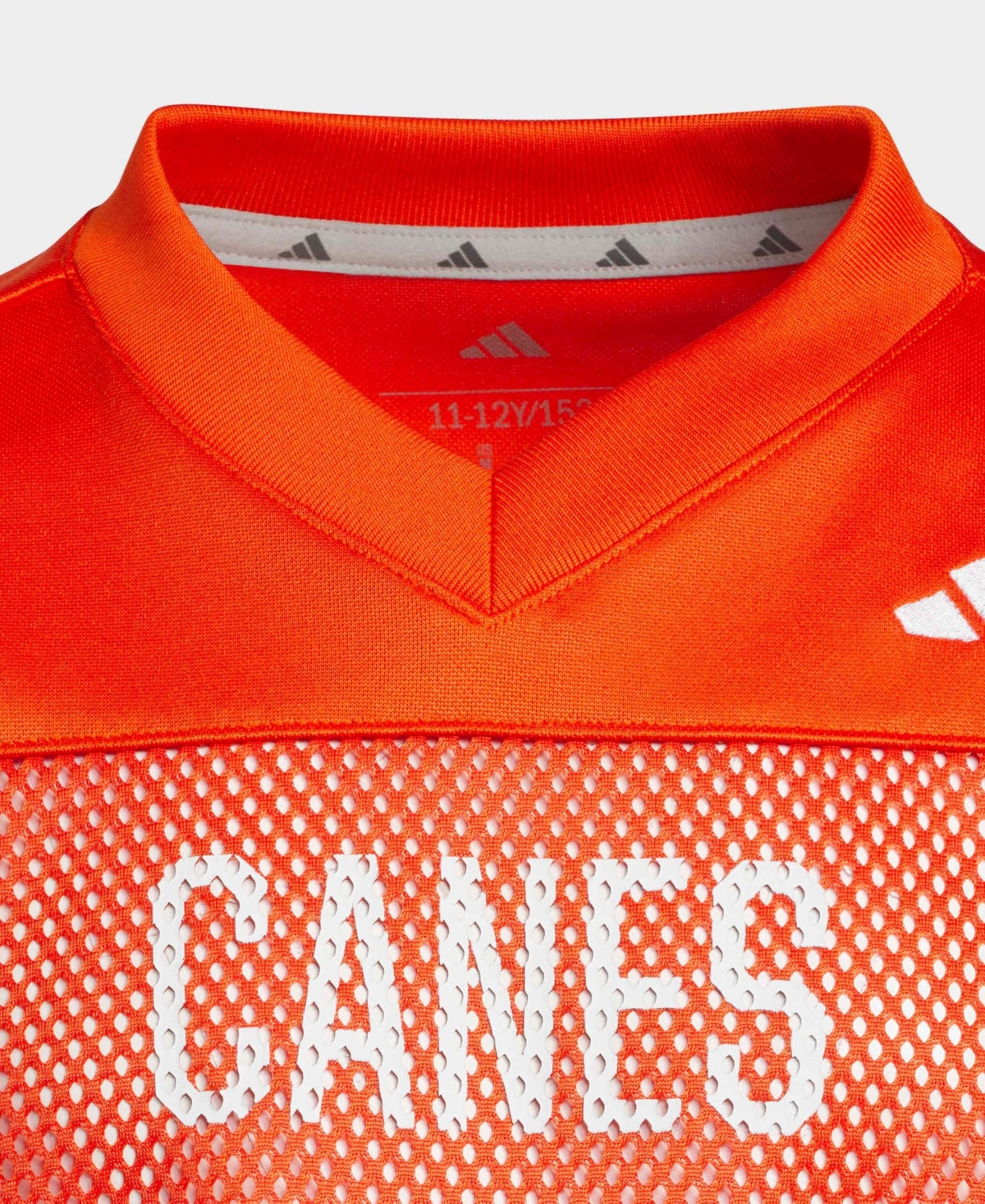 adidas Boys' and Girls' Miami Hurricanes Mesh Replica Tailgate Jersey
