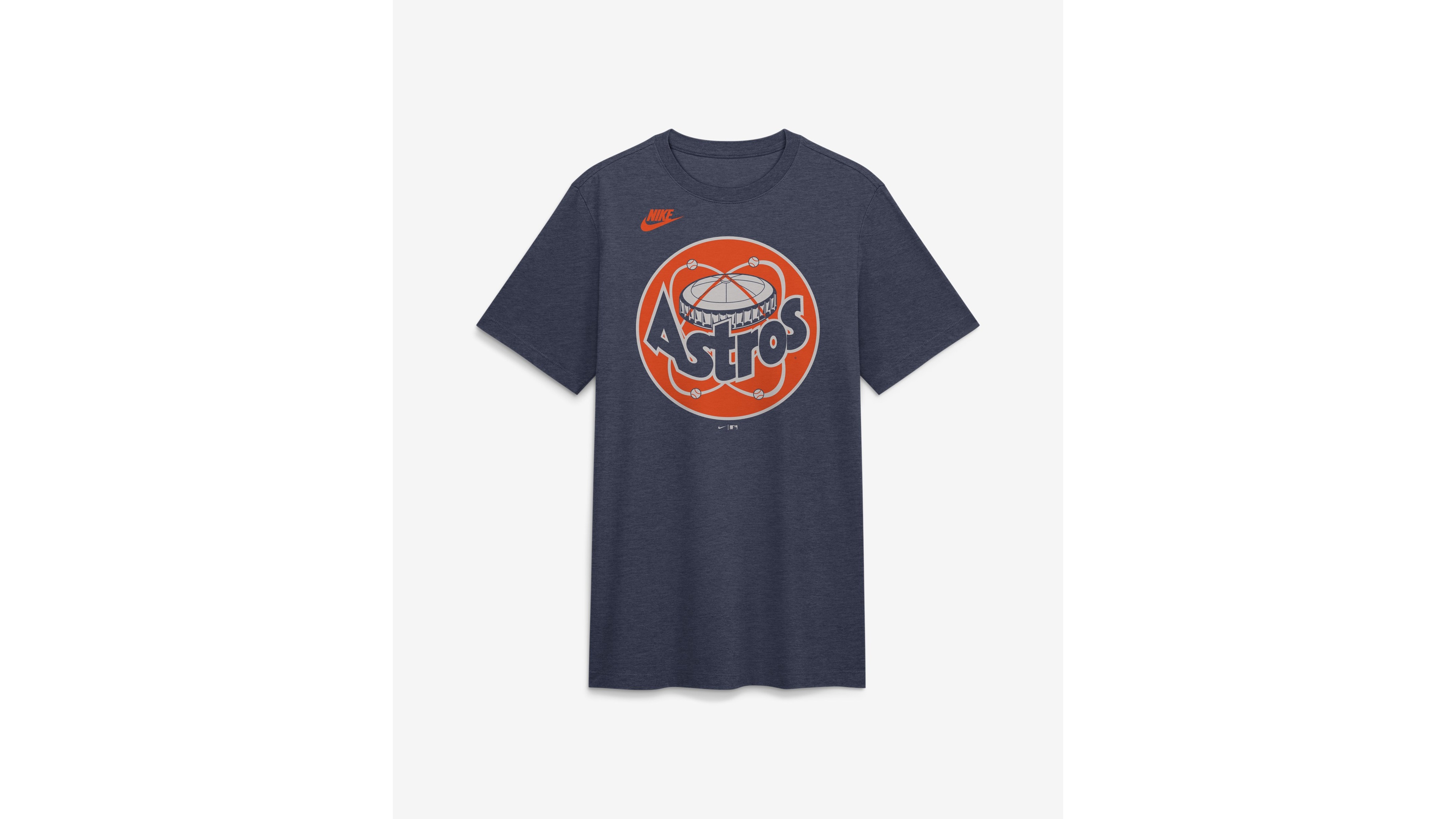 Nike Men's Houston Astros Cooperstown Logo Tri-Blend T-Shirt