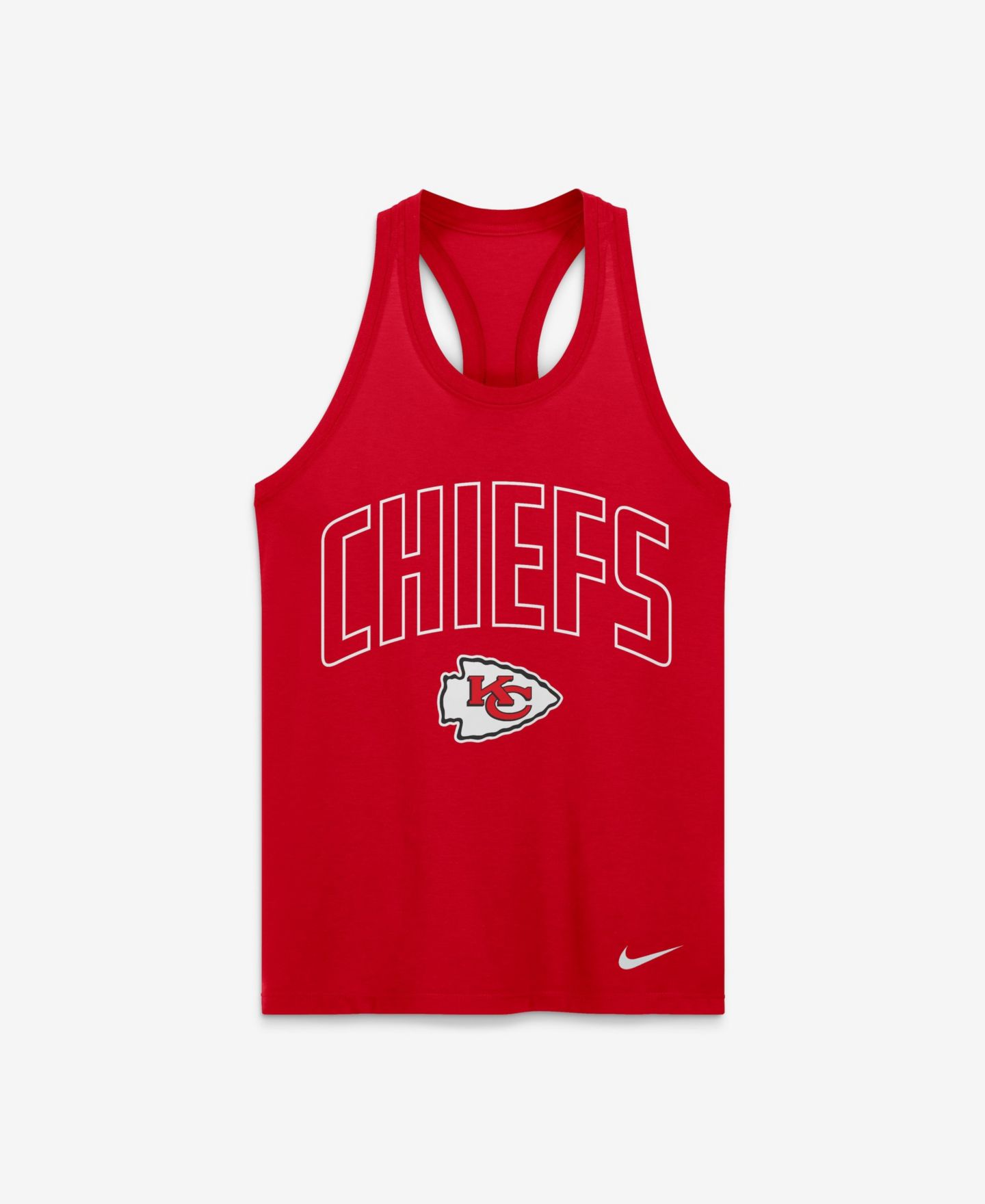 Женский топ Nike Kansas City Chiefs Primetime Dri-FIT Scoop Neck Tri-Blend — фото 2