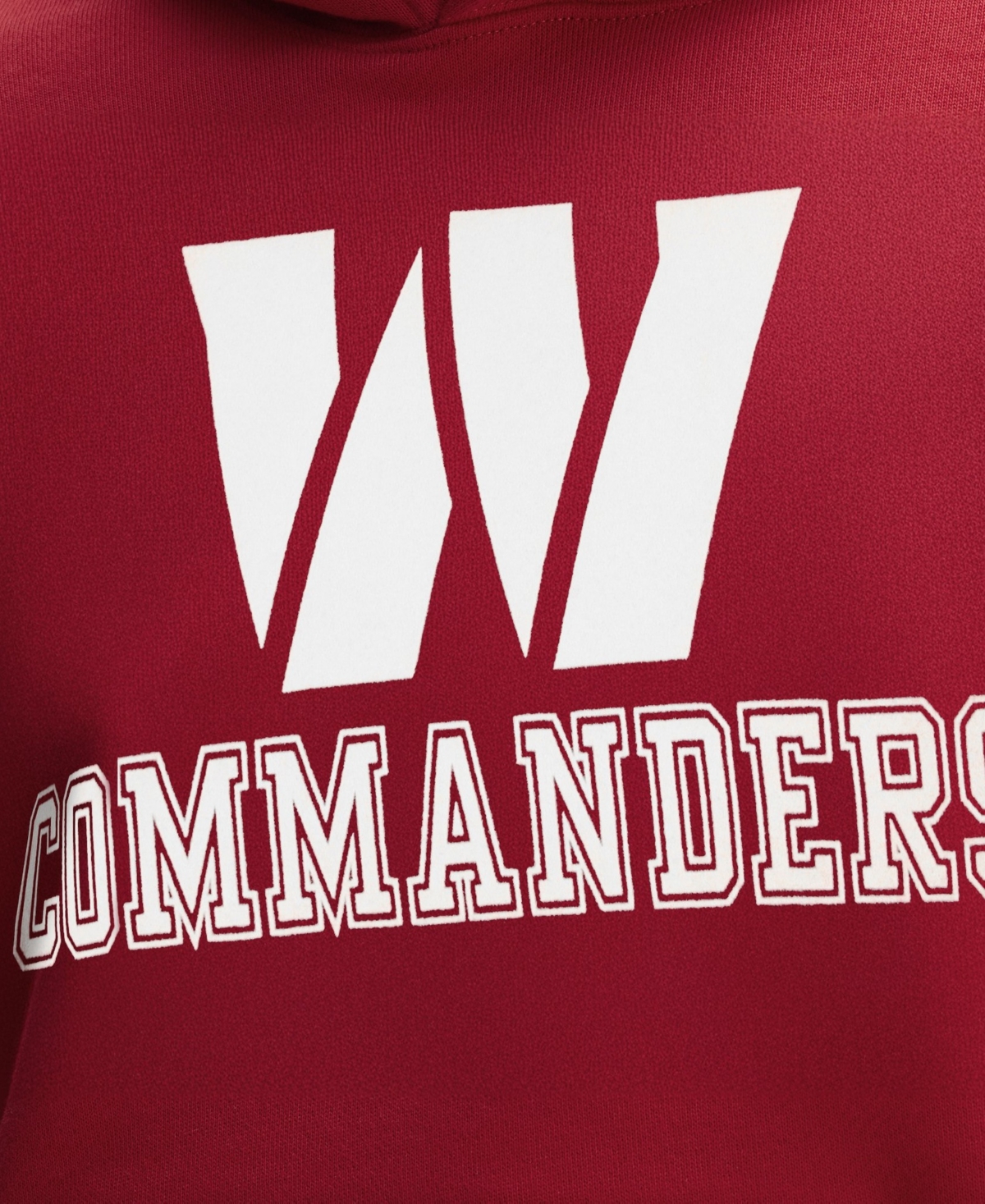 Fanatics Men's Washington Commanders IconicFleece Flocked Classic-Fit Heavyweight Fleece Hoodie