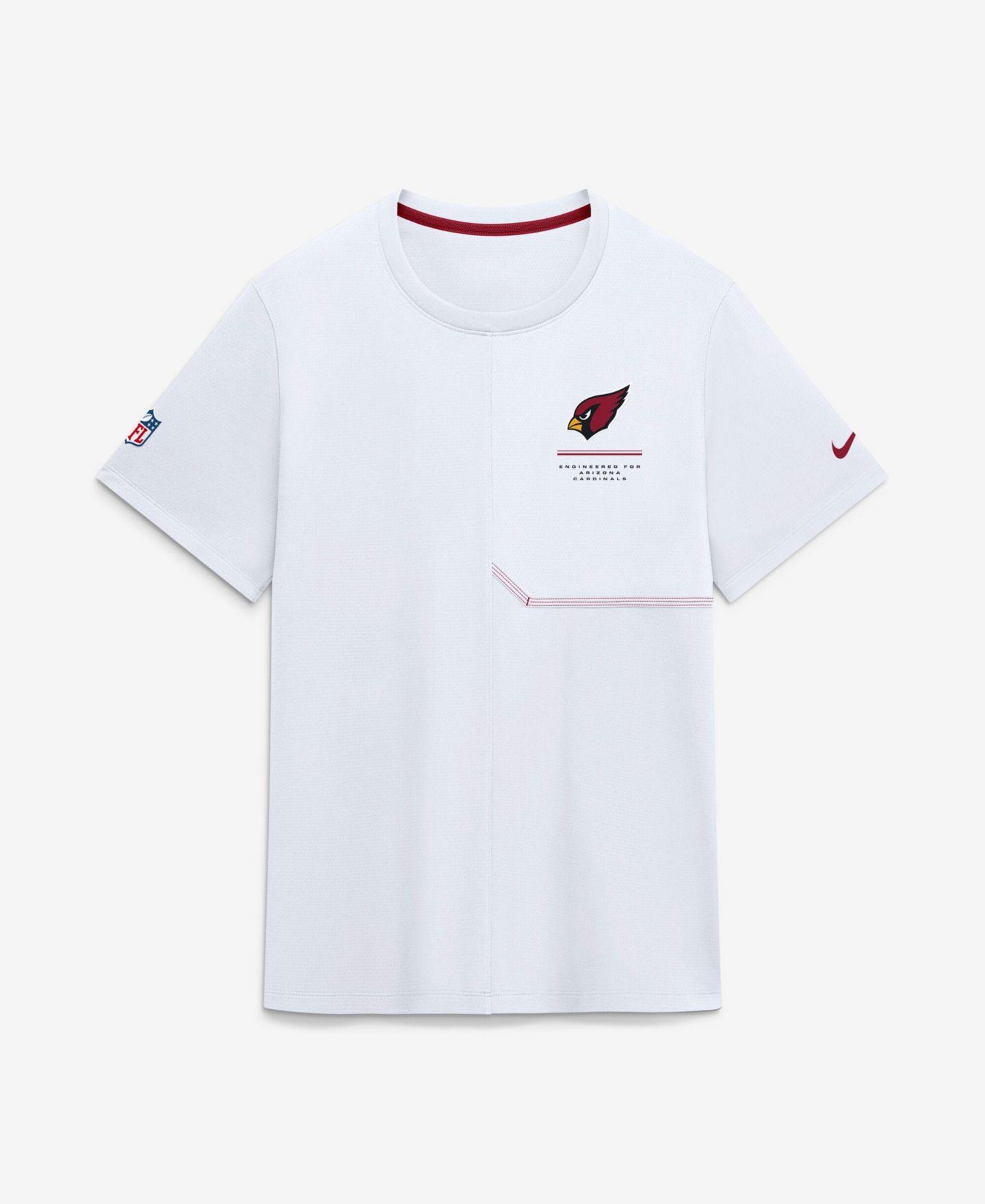 Мужская футболка Nike Arizona Cardinals Sideline Coach Crewneck Short-Sleeve — фото 1