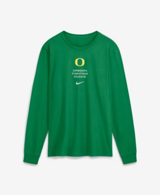 Men's Oregon Ducks Oregon Sideline Screen Print Graphics Long-Sleeve T-Shirt