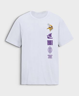 Men's Minnesota Vikings Breaking Tackles Legacy Screen-Printed Graphics T-Shirt