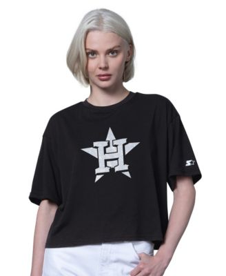 Women's Houston Astros Holy Grail Boxy Cropped Cotton-Blend T-Shirt