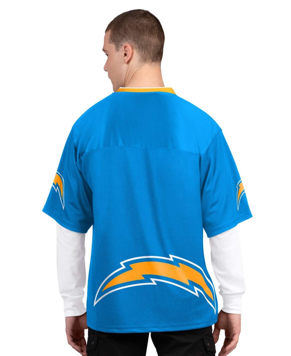 Starter Men's Powder Blue/White Los Angeles Chargers Short Sleeve & Long T-Shirt, 2-Piece Set