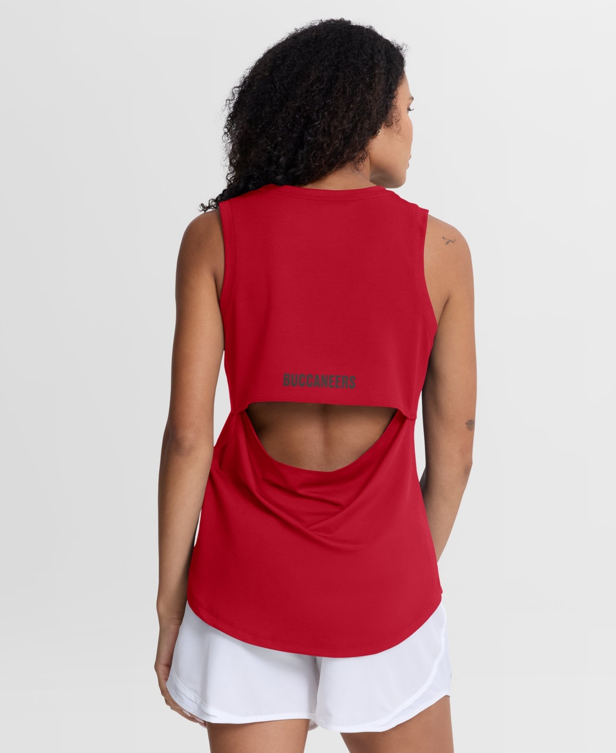 Fanatics Women's Tampa Bay Buccaneers Scoop-Neck Mesh-Back Tank Top