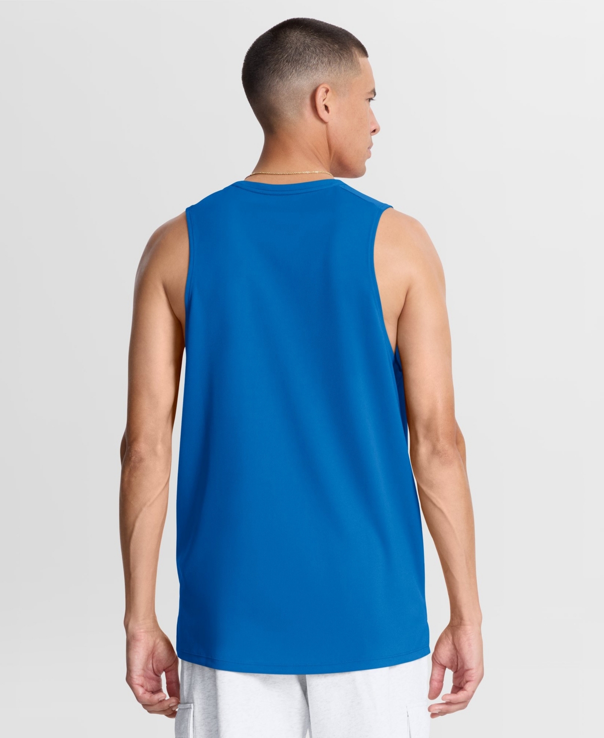 Nike Men's Detroit Lions Kickoff Miler Sleeveless Crewneck Tank Top