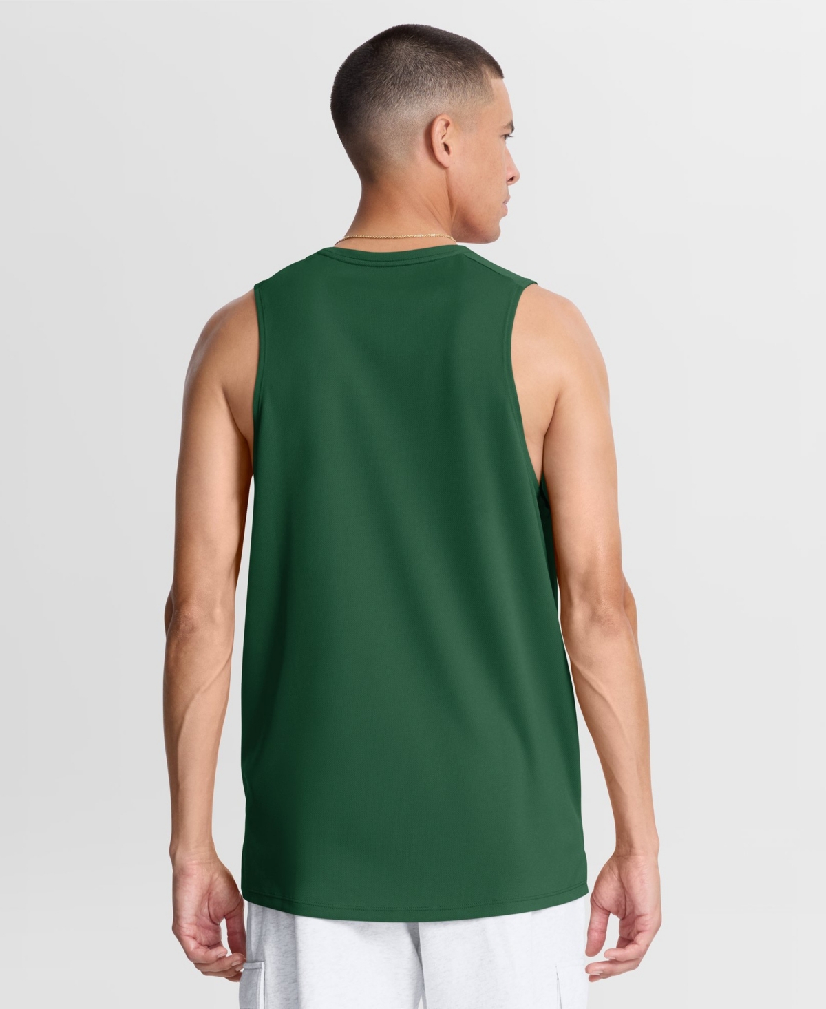 Nike Men's New York Jets Kickoff Miler Crewneck Regular-Fit Tank Top