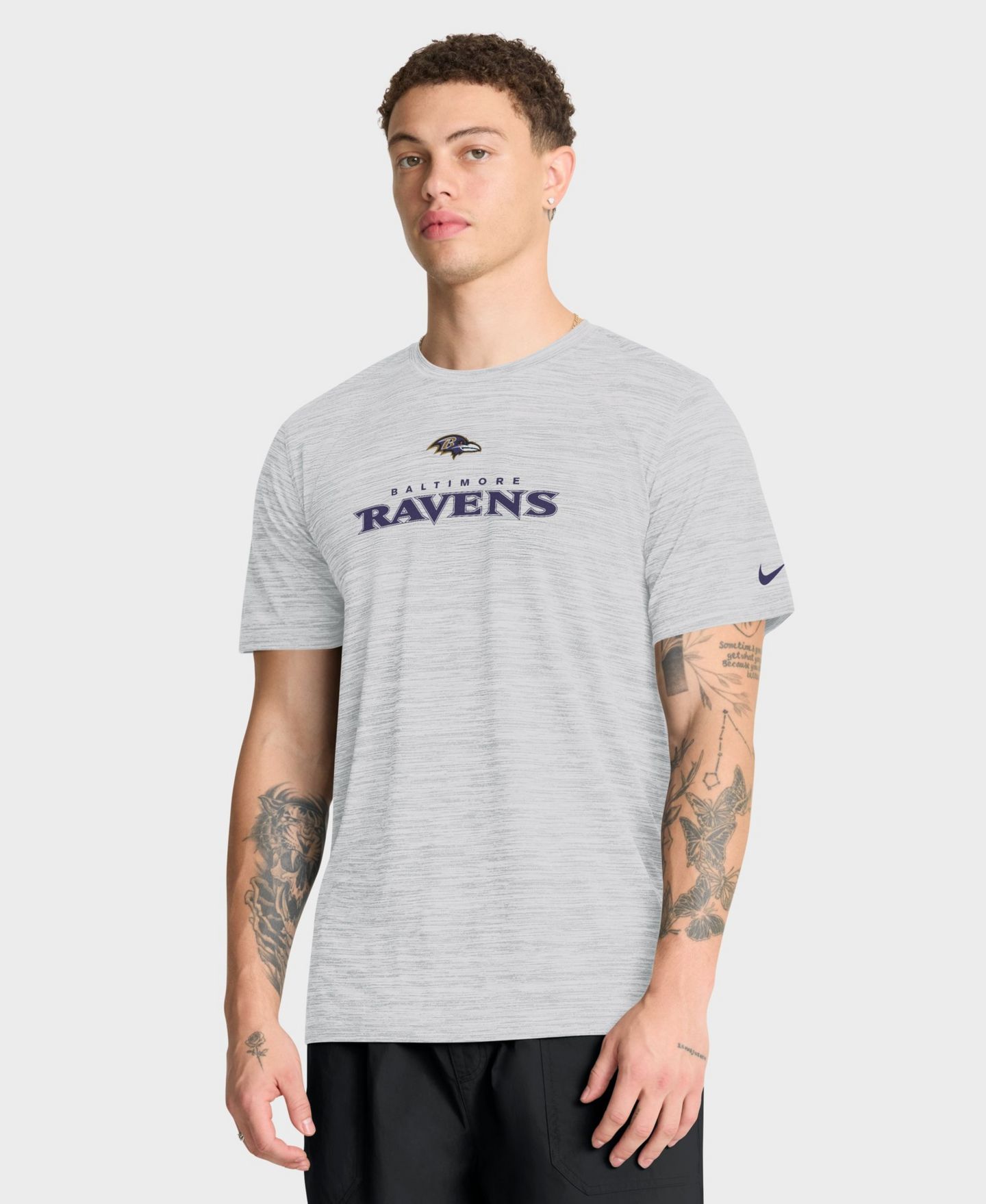 Мужская футболка Nike Baltimore Ravens Velocity Short-Sleeve — фото 1