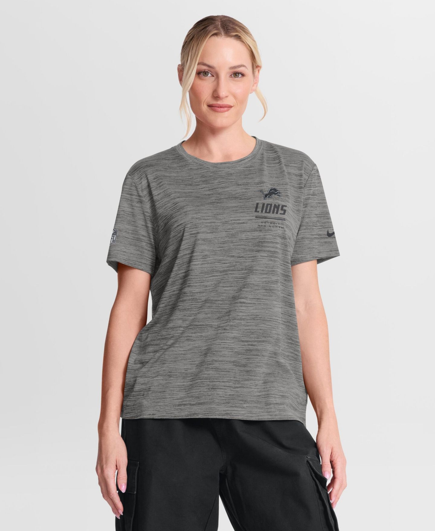 Женская футболка Nike Detroit Lions Sideline Velocity Crewneck — фото 5