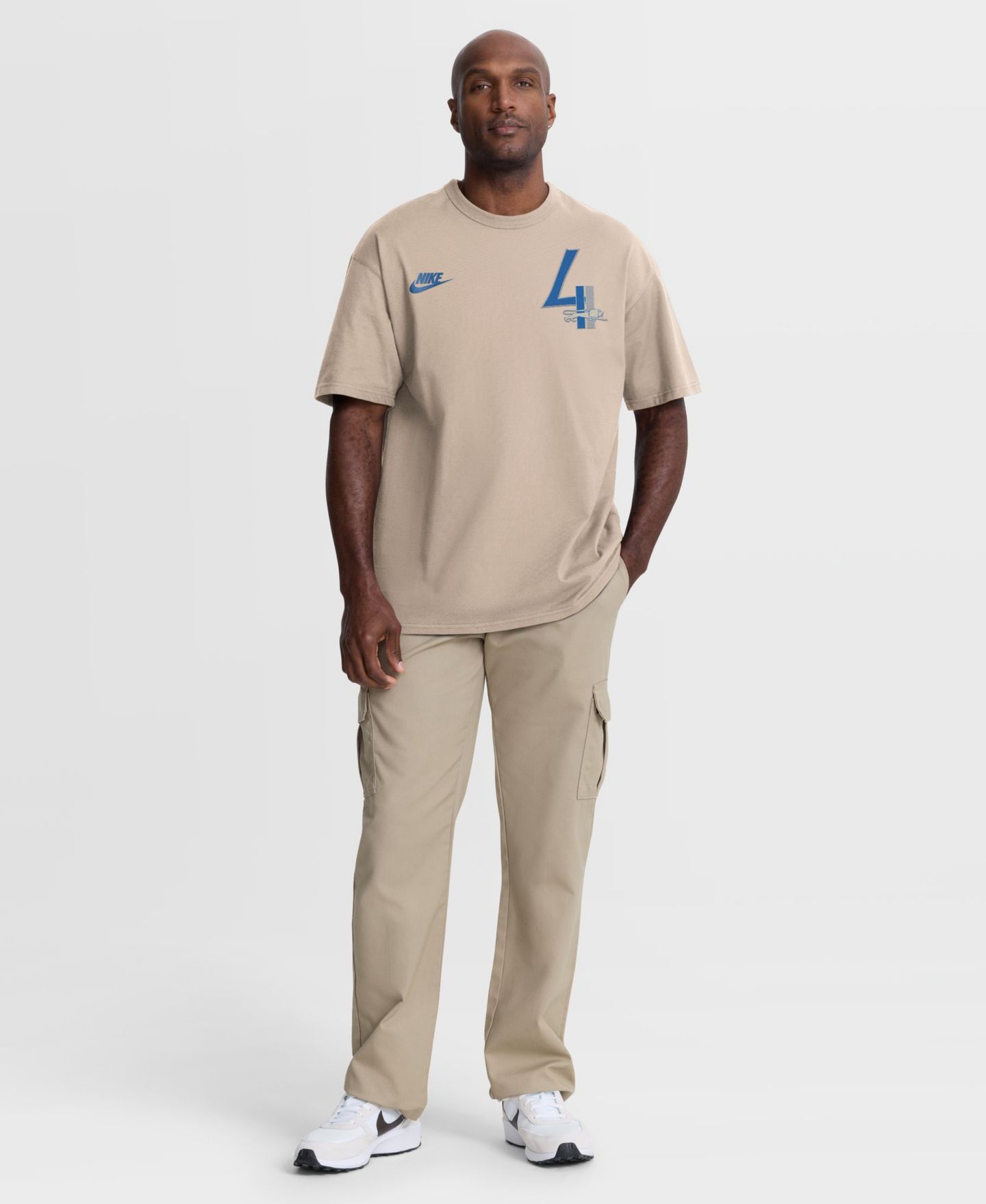 Мужская футболка Nike Detroit Lions Max90 Retro Relaxed-Fit — фото 5