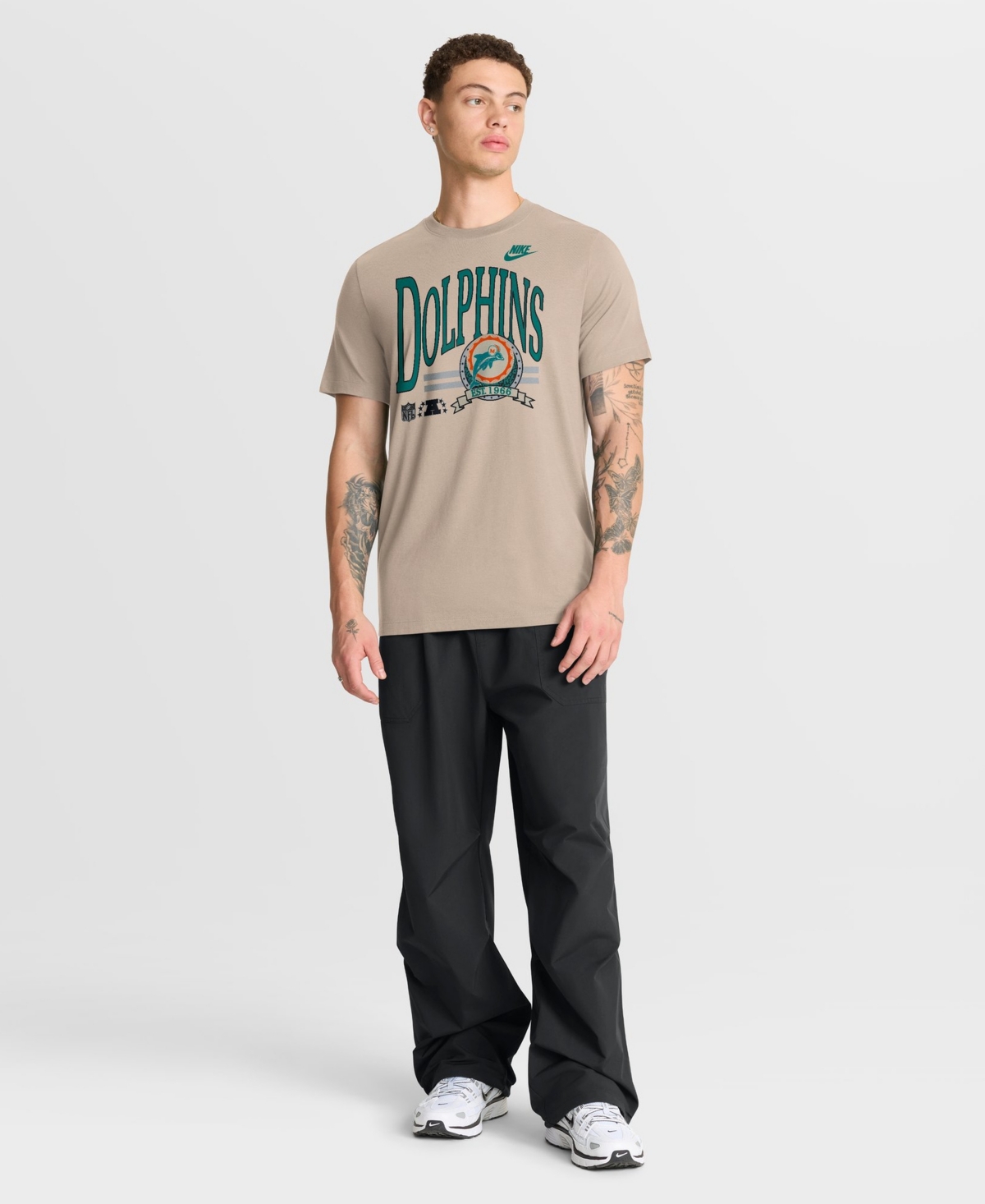 Nike Men's Miami Dolphins Vintage Rewind Tri-Blend T-Shirt