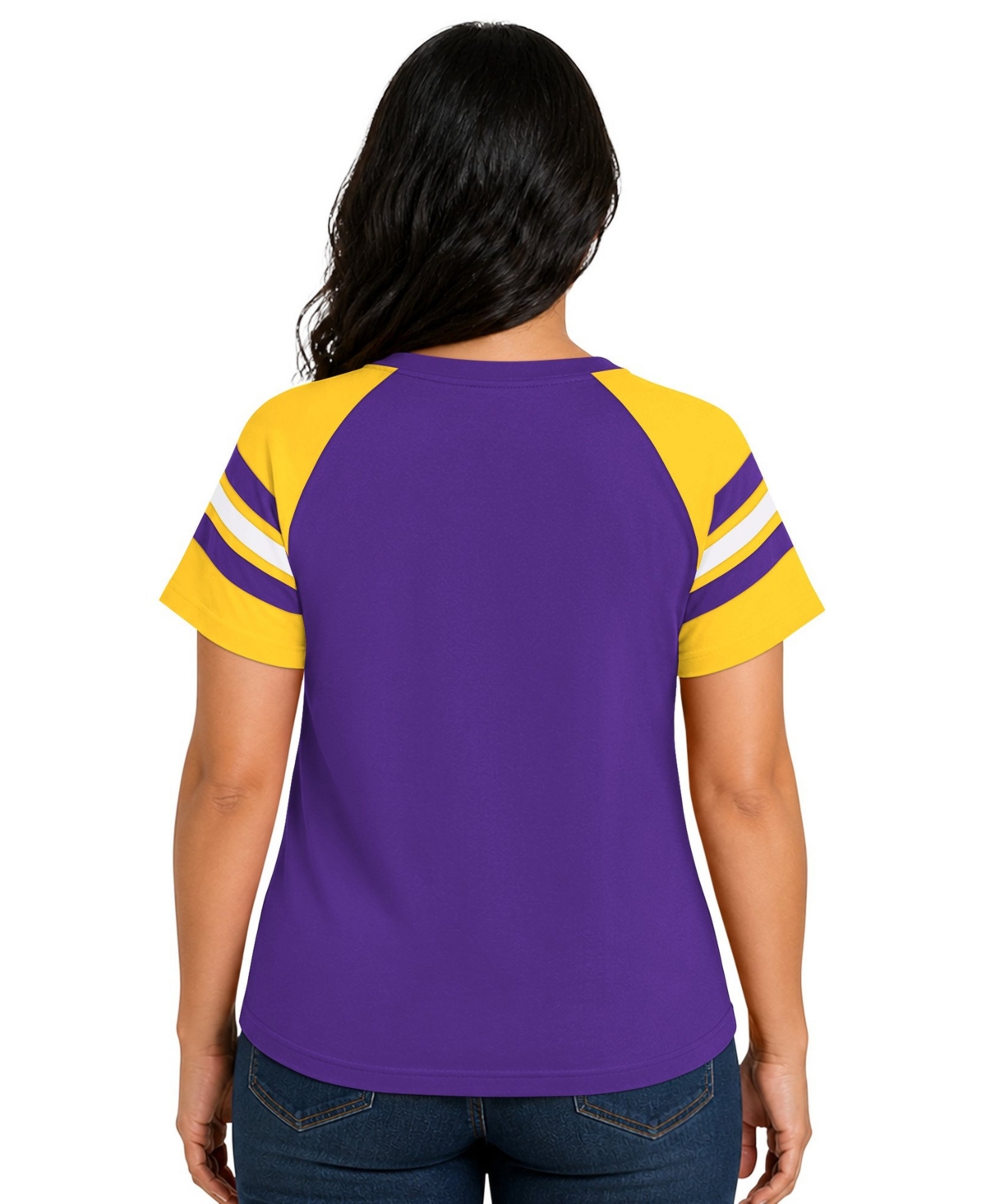 Starter Plus Chicago Bears Game On Notch Neck Raglan-Sleeve T-Shirt