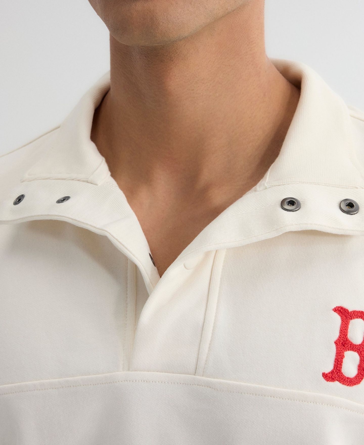 Мужской свитер Fanatics Boston Red Sox Iconic Mock-Neck Relaxed-Fit Pullover — фото 8