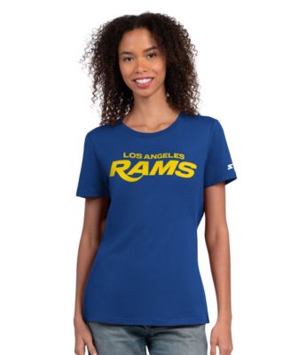 Women's Los Angeles Rams Endzone Graphic-Print Crewneck T-Shirt