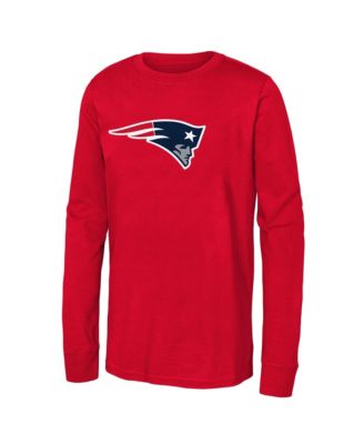 Boys' and Girls' New England Patriots Screen Print Crewneck T-Shirt