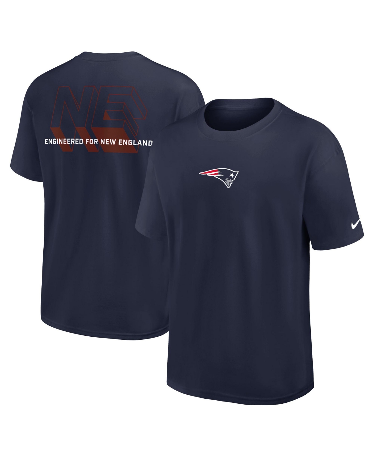 Nike Men's Dominate The Game Essential Max90 New England Patriots Relaxed-Fit Graphic T-Shirt - Navy