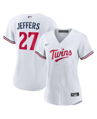 Women's Minnesota Twins Ryan Jeffers 27 Replica V-Neck Short-Sleeve Jersey