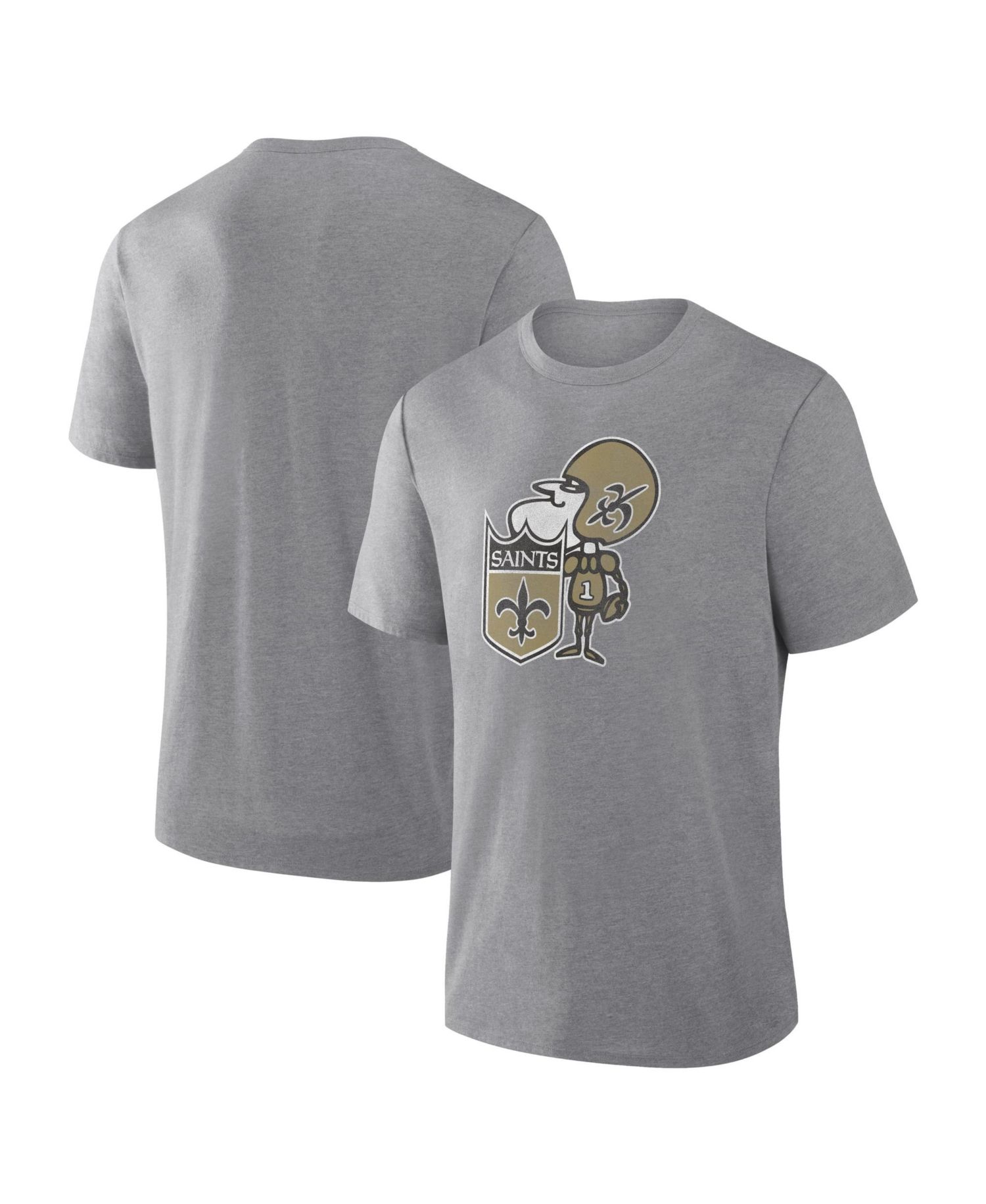 Men's New Orleans Saints Vintage Heritage Tribute Tri-Blend T-Shirt