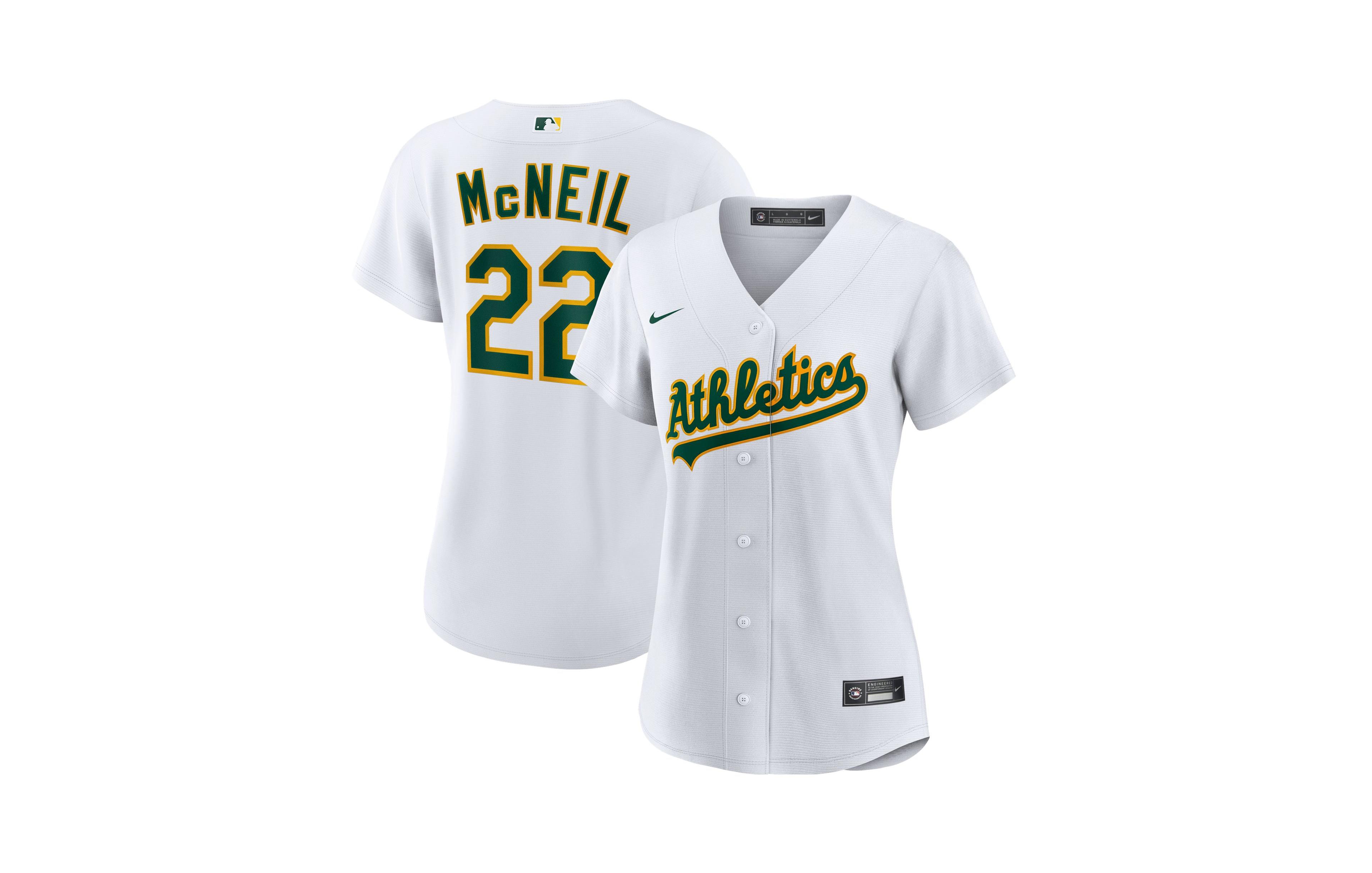 Nike Women's Oakland Athletics Jeff McNeil Home Replica Jersey