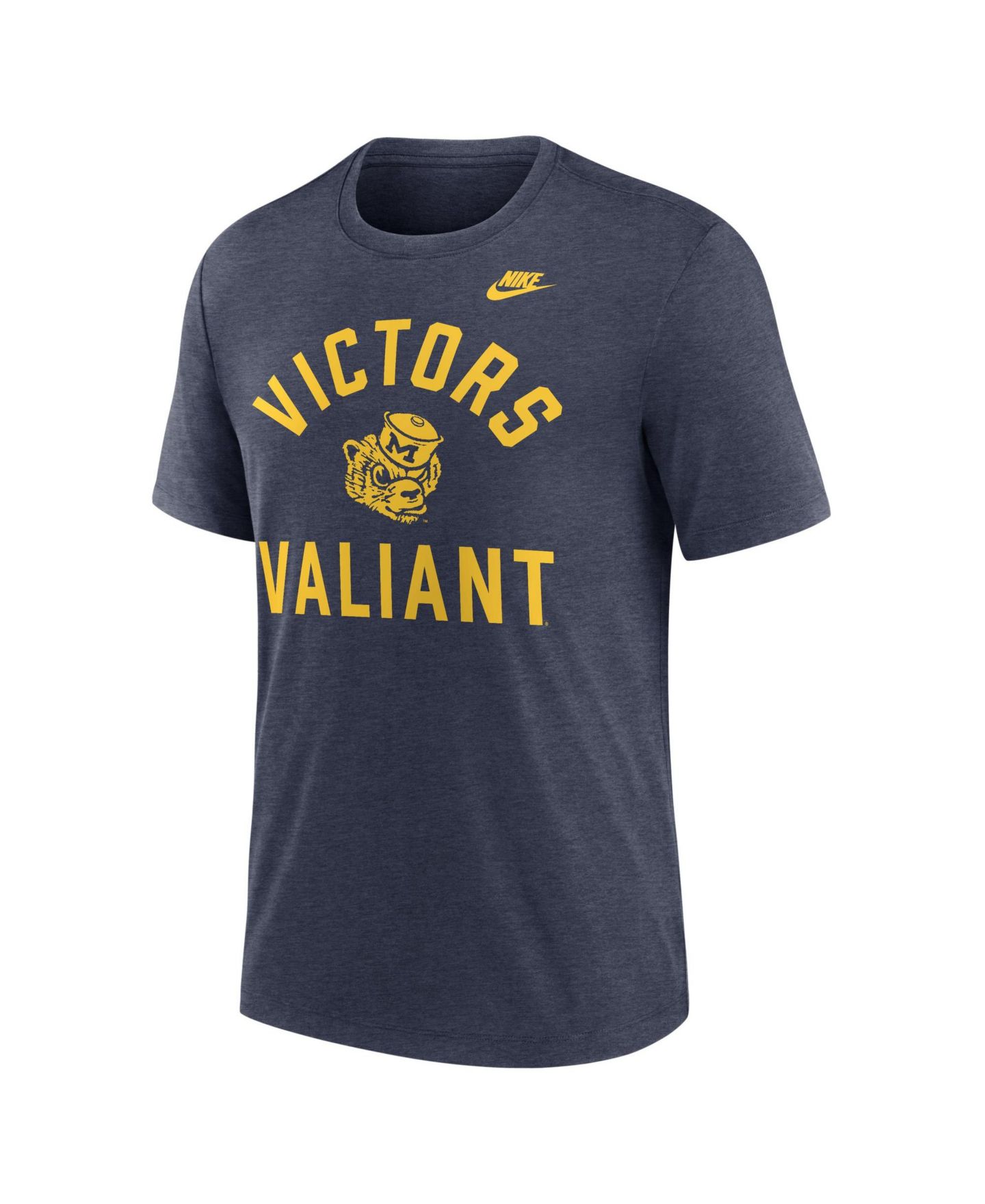 Мужская футболка Nike Michigan Wolverines Legacy Mantra Tri-Blend Graphic — фото 4