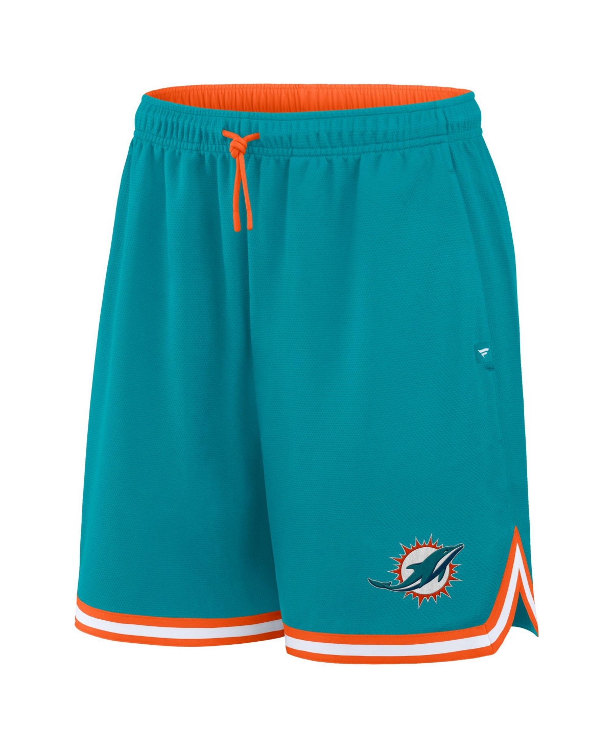 Fanatics Men's Miami Dolphins Fearless Drive Pique Mesh Shorts, 7" Inseam