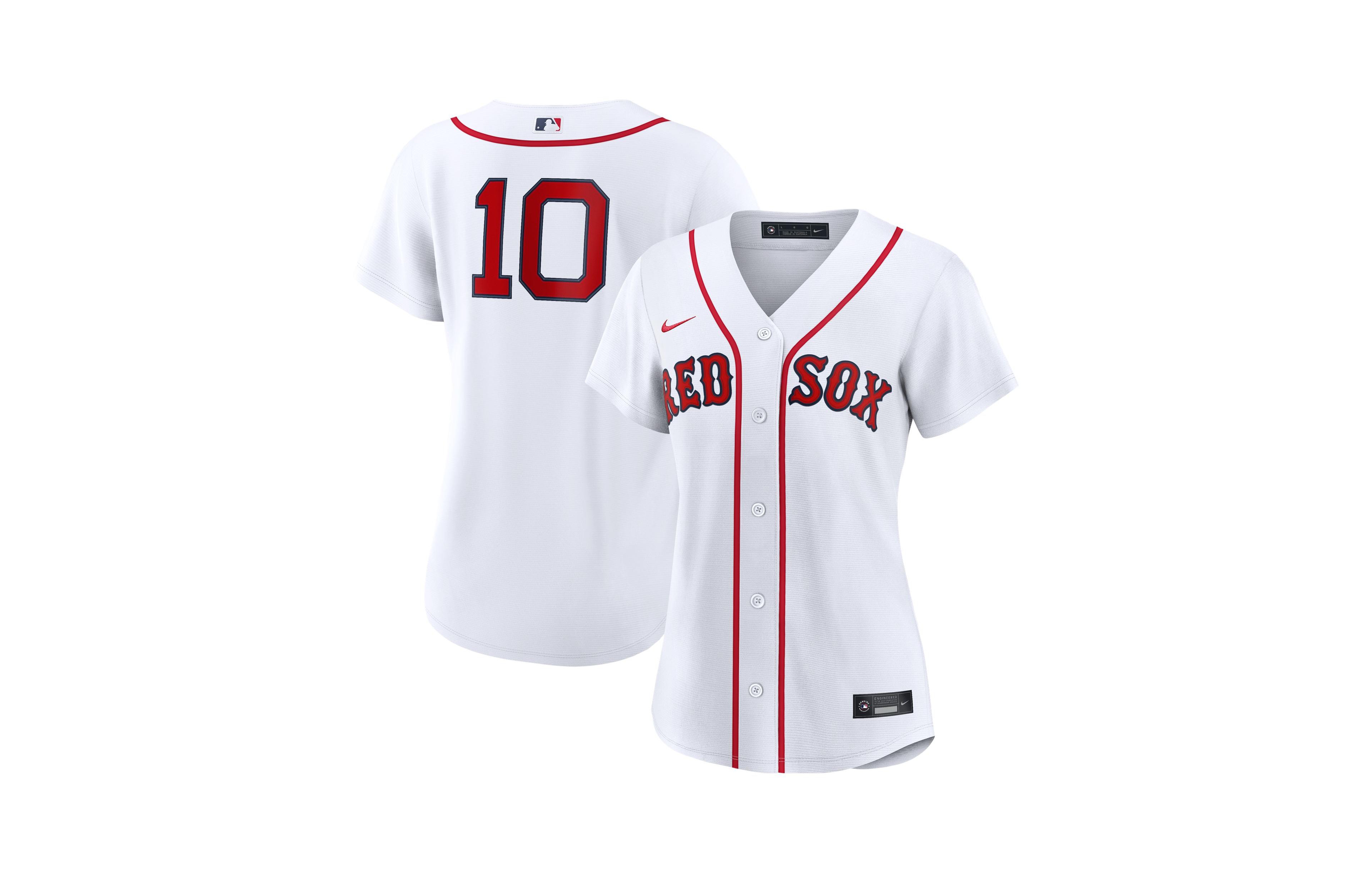 Nike Women's Boston Red Sox Trevor Story V-Neck Loose Fit Short-Sleeve Jersey