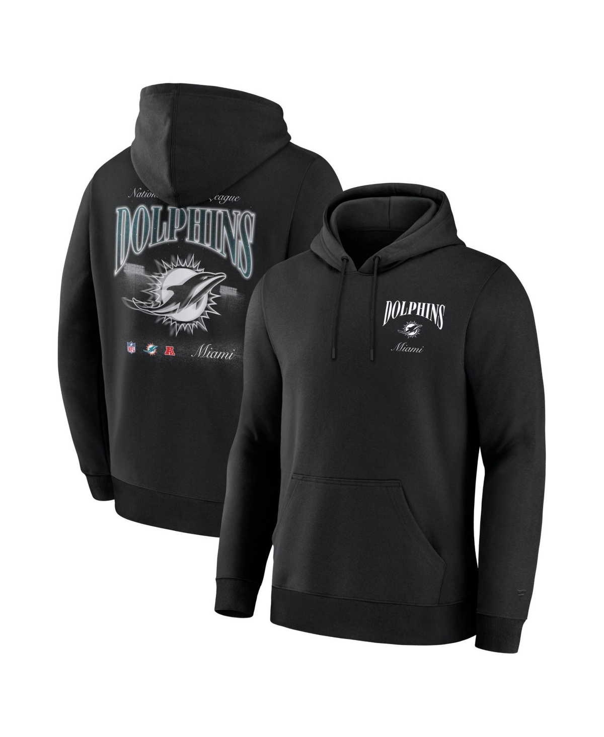 Fanatics Men's Miami Dolphins Back Logo Fleece Hoodie