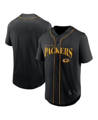 Men's Green Bay Packers After Hours Oversized Short-Sleeve Button-Up Baseball Shirt