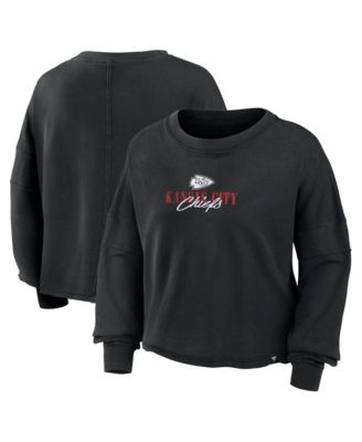 Women's Kansas City Chiefs Chop Block Oversized-Boxy Long-Sleeve Top