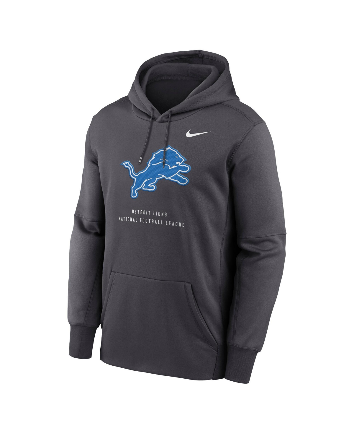 Nike Men's Big & Tall Detroit Lions Toss Sweep Crossover Hood Hoodie