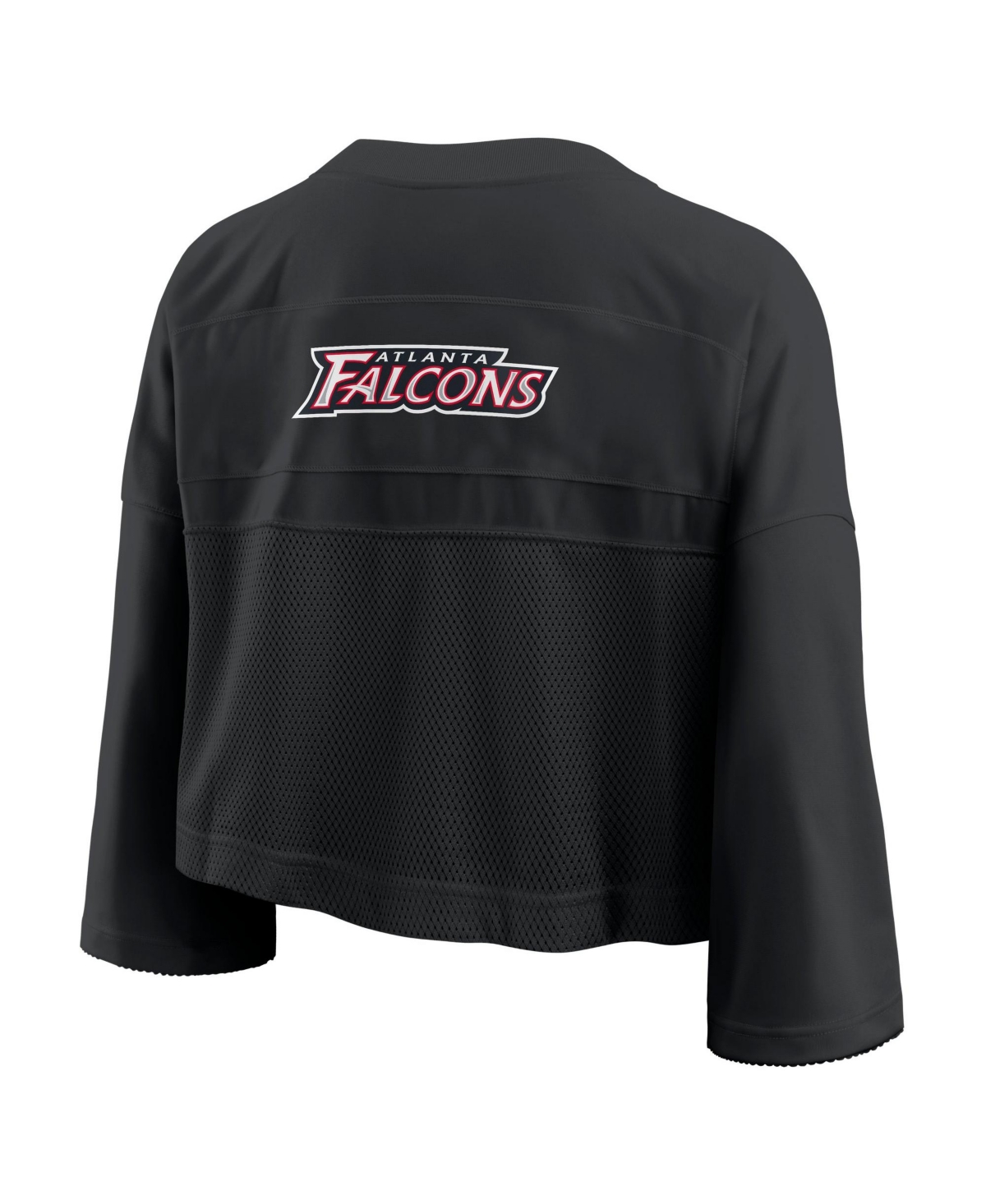 Nike Women's Atlanta Falcons Rewind 3/4-Sleeve Mesh Cropped Jersey