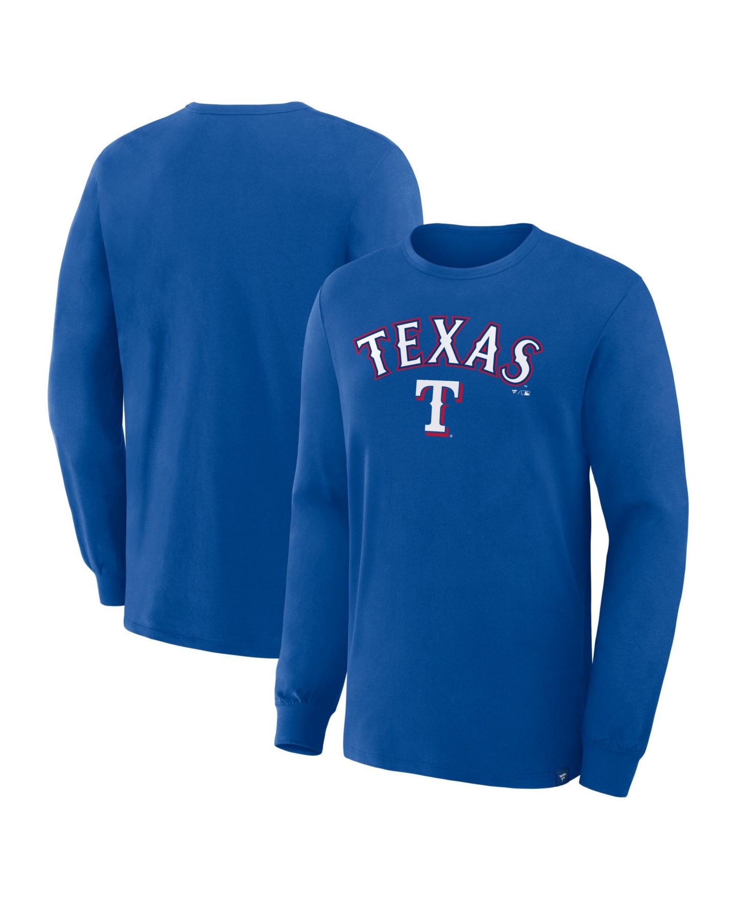 Мужская футболка Fanatics Texas Rangers Lock-Up Legacy Long Sleeve Graphic — фото 1