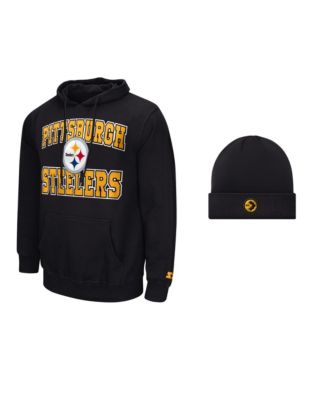 Men's 2-Piece Pittsburgh Steelers Graphic Hoodie and Cuffed Knit Hat Set