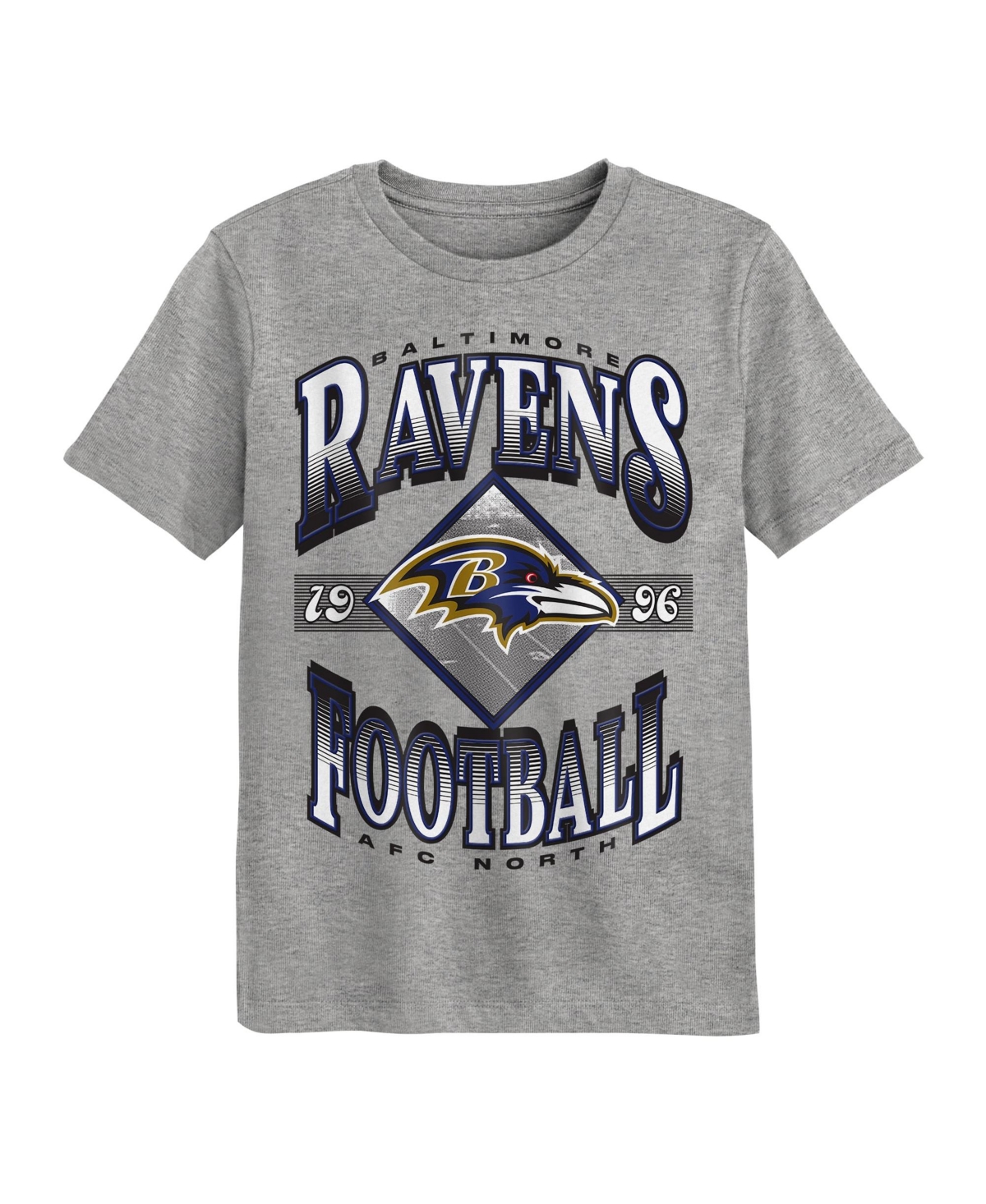 Outerstuff Boys' and Girls' 2T-5T Baltimore Ravens Of Days Past Graphic Retro T-Shirt